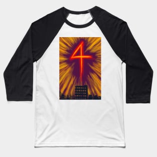 "4"  --  oils in ProCreate Baseball T-Shirt